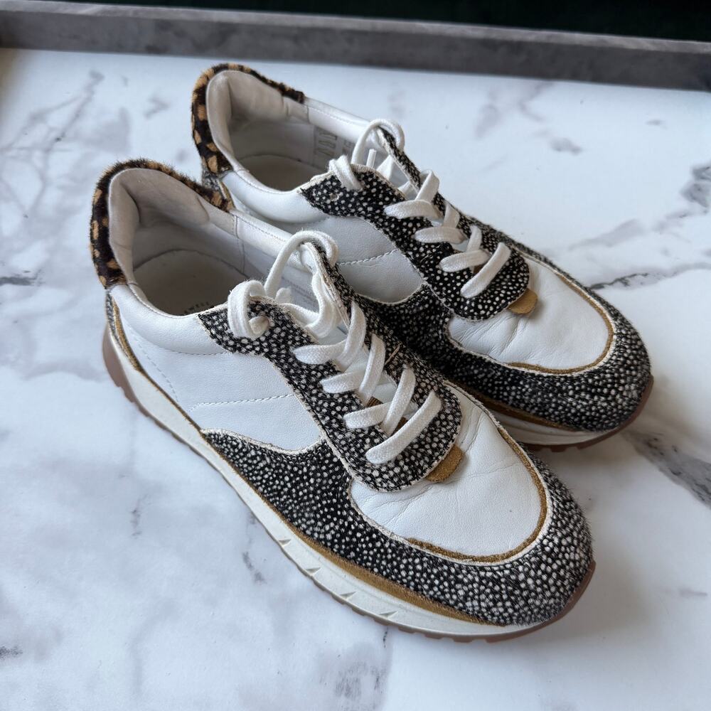 Madewell Kickoff Trainer Sneakers in Olive Grove Multi Size 8.5 - Picture 3 of 10